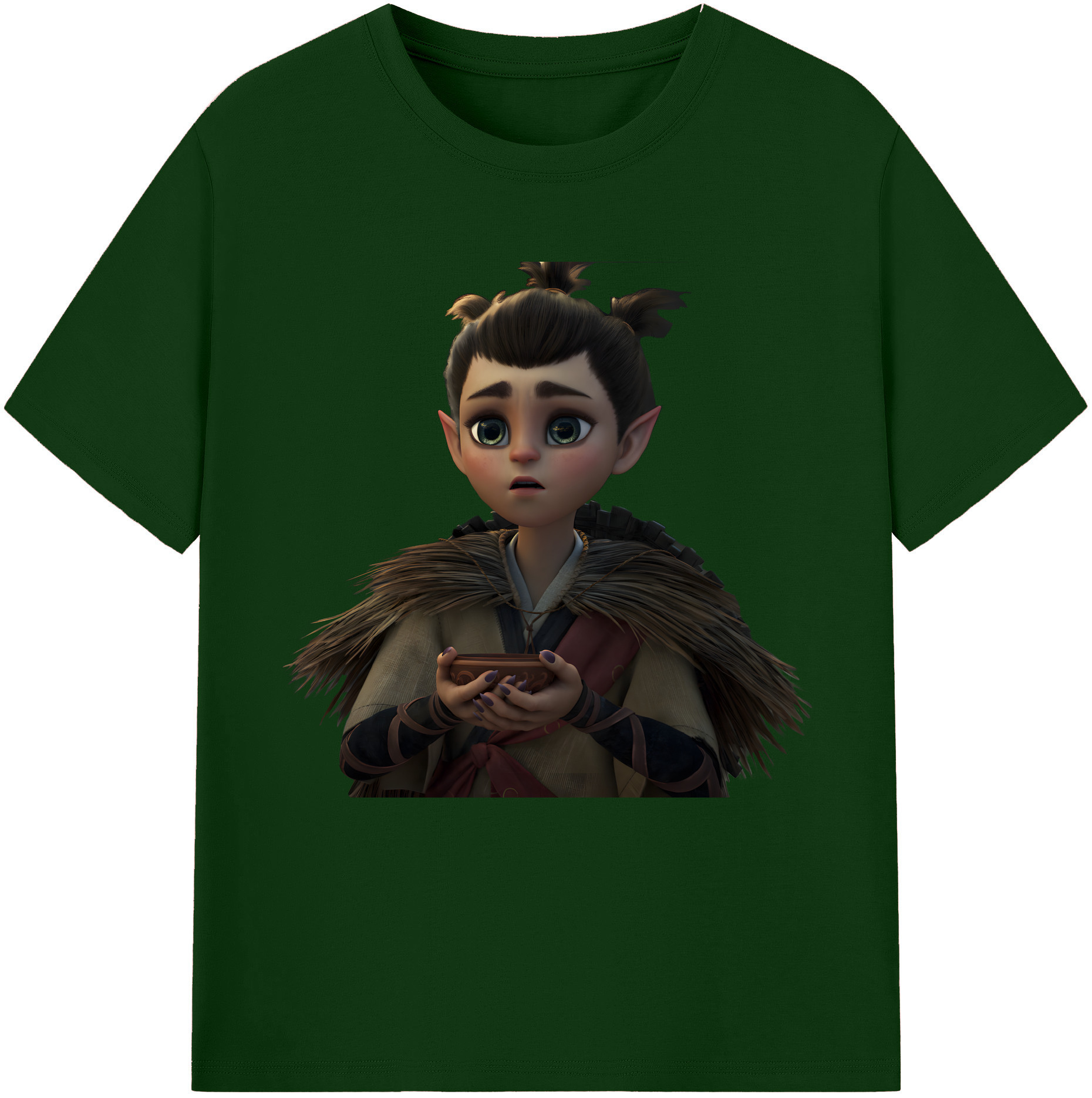 （画像用） Ne Zha 2 ナタ 魔童の大暴れ 綿100％半袖Tシャツ（フロントプリント）